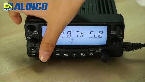 ALINCO DR-735 ディスプレイ色設定について　#03