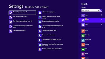 Uninstall Windows 8 programs