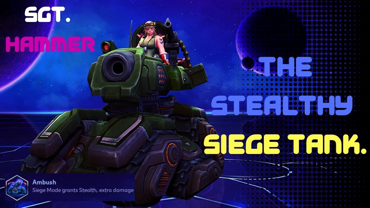 Sgt. Hammer - Sneaky Ambush Build (HotS) Heroes of the Storm Gameplay