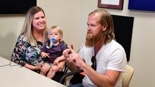 Father and son both receive cochlear implants to improve hearing, speech