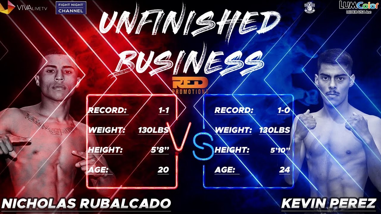 Nicholas Rubalcado vs Kevin Perez FULL FIGHT | #RedPromotions # ...