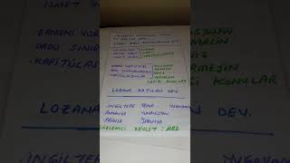 Mudanya Ateşkes Antlaşmasi Ve Lozan Bariş Antlaşmasi