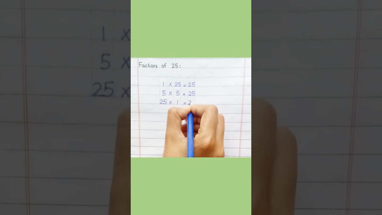 Factors of 25 #shorts