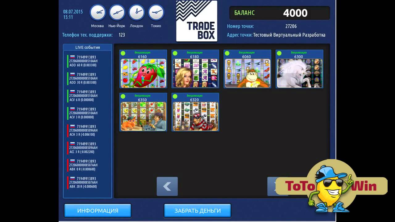 Игровой автомат trade box рабочая тактика