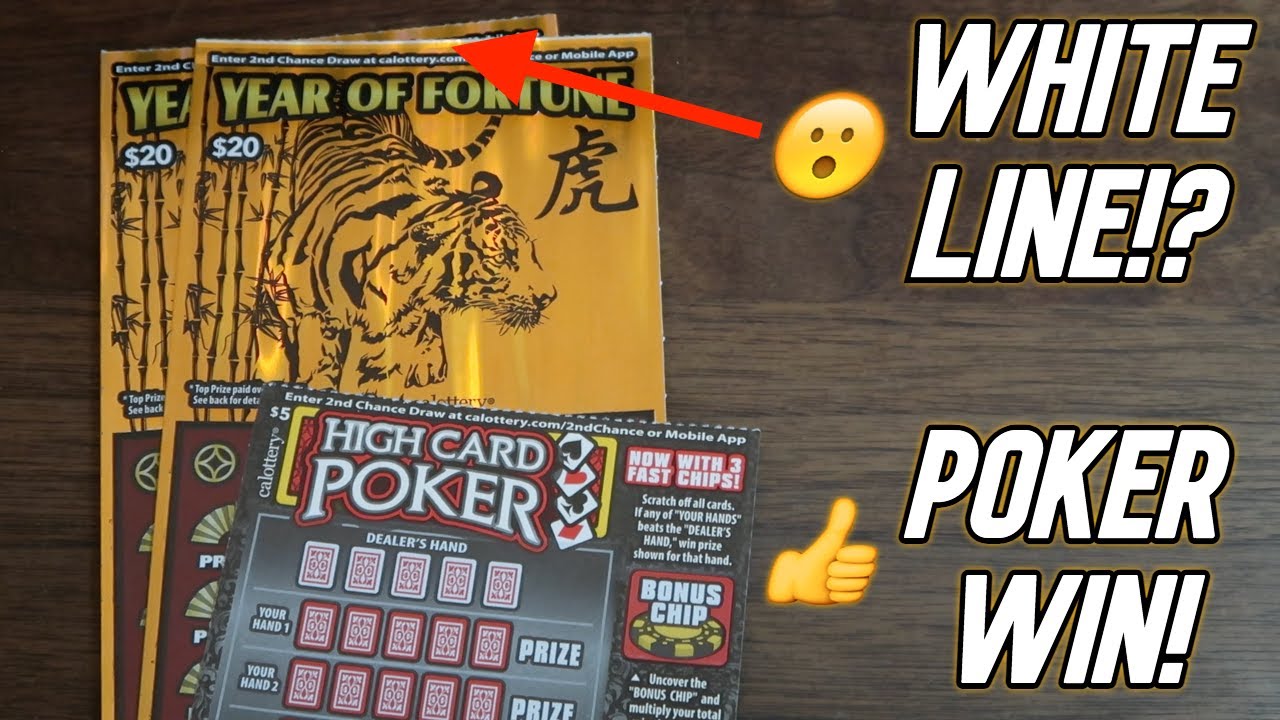 WE BEAT THE DEALER! Scratching High Card Poker 5 Scratchers and Year