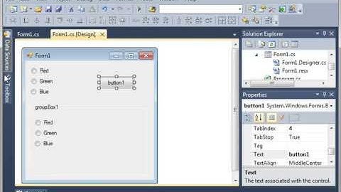 C# from Scratch - RadioButton