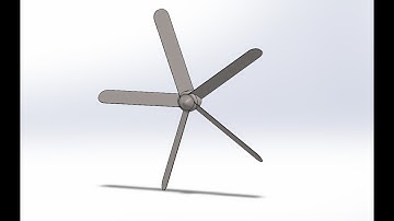 How to model a fan in Solidworks - 3D modeling