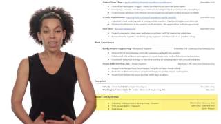 Sections of your Master Resume