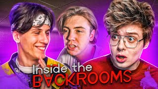 Бэкрумс Стал Ещё Страшней | Шарф Играет В Новые Уровни Inside The Backrooms (Ft. Homyakly, Kopsteep)