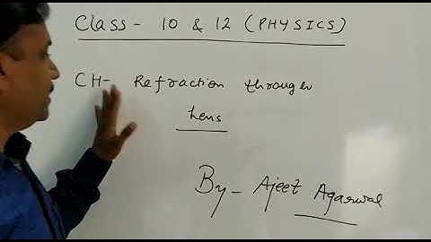 Refraction through lens (part 1 ) for class 10 and 12 (Physics)