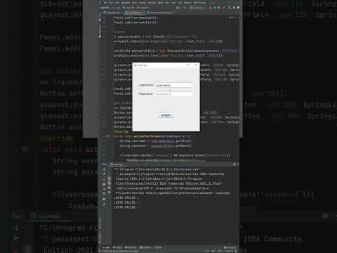 I made a Login App in Java (Swing GUI)