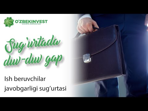 Video: Soyabon sug'urtasi ish beruvchilarning javobgarligini o'z ichiga oladimi?