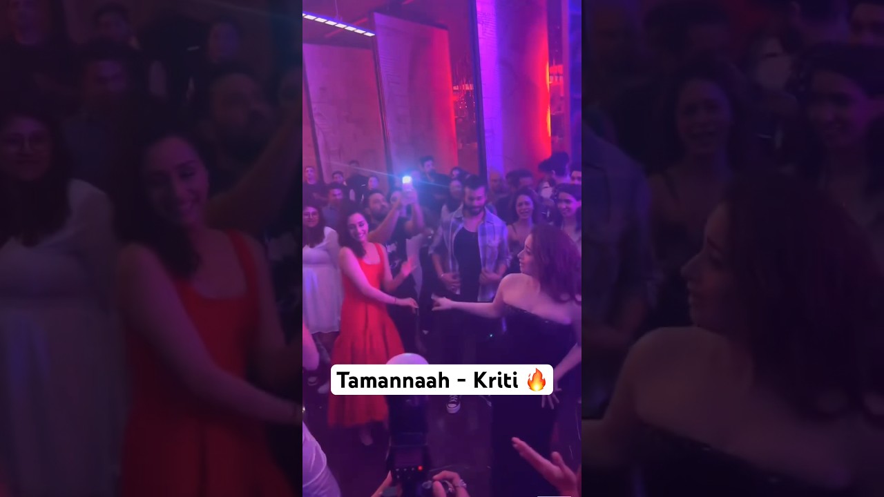 Tamannaah Bhatia VIRAL dance with Kriti Sanon Shraddha Kapoor at Stree 2 party 🔥 