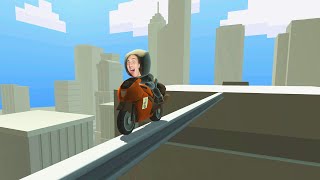 99.9% IMPOSSIBLE BIKE STUNTS! (Turbo Dismount #1)