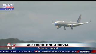 WATCH: President Trump Arrives in Shannon, Ireland