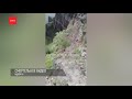 Появилось смертельное видео падения девушки с горы