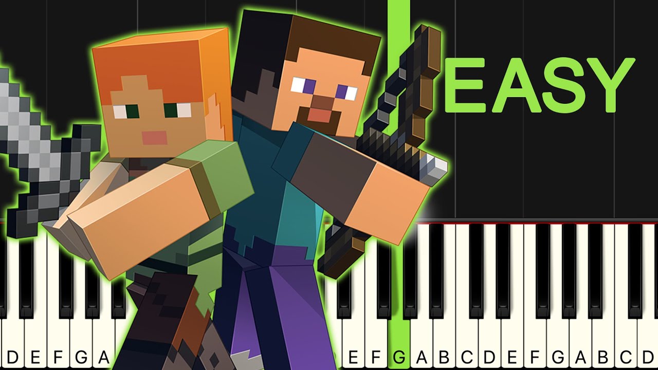 Minecraft Wet Hands EASY Piano Tutorial YouTube