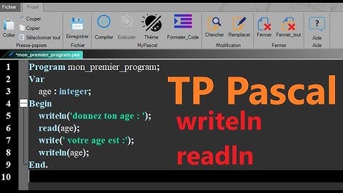 درس #03 لغة باسكال readln, writeln Pascal