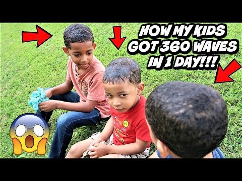 HAIRCUT: HOW I GOT MY KIDS 360 WAVES IN 1 DAY (CRAZY PROGRESS) NO CLICK BAIT!