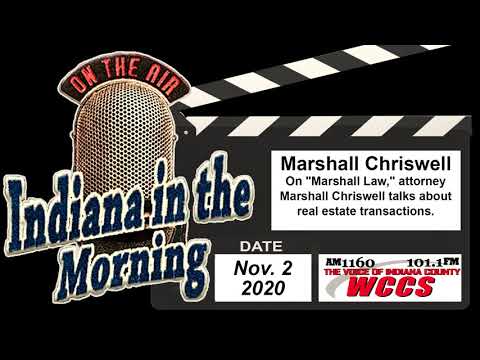 Indiana in the Morning Interview: Marshall Chriswell (11-2-20)