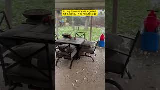 Strong Tornado and Large Hail hit  Silsbee, TX 15 #tornado #weather #hurricane