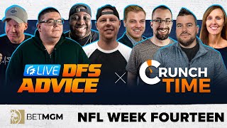 WEEK 14 NFL DRAFTKINGS & FANDUEL DFS STRATEGY - GRINDERSLIVE: ROTOGRINDERS