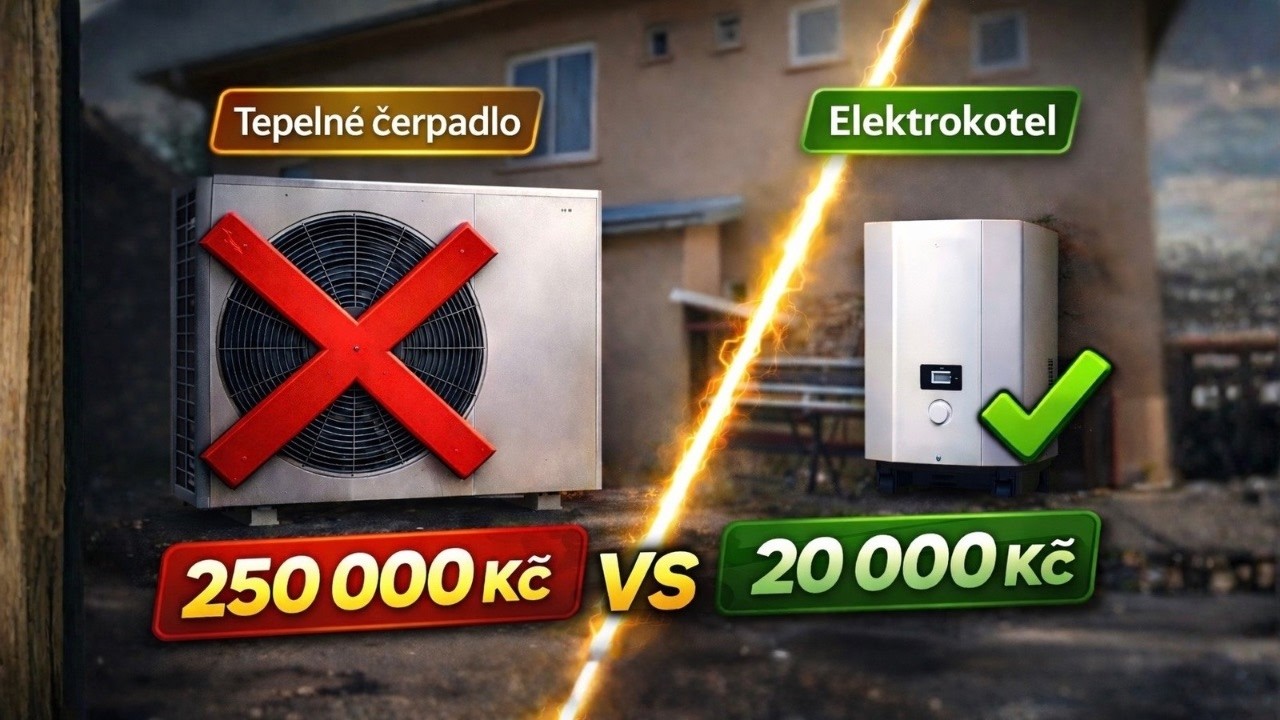 TEPELNÉ ČERPADLO jsme nekoupili ❌ Tohle je důvod, PROČ topíme elektrokotlem!