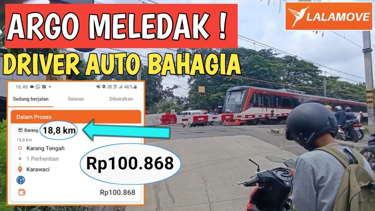 ARGO MELEDAK ! DRIVER AUTO BAHAGIA KURIR DRIVER LALAMOVE | WANT TRIP