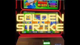 Mega Miner Digs Deep! HUGE Golden Strike $10 Free Games Bonus Round!
