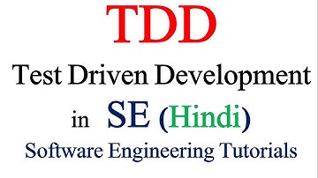 Test Driven Development in in Software Engineering | Software Engineering Tutorials