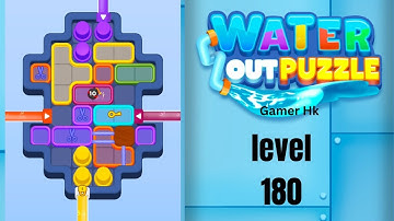 Water out puzzle level 180 Walkthrough Solution 