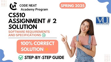 CS510 Assignment #2 Solution | Software Requirements & Specification | Easy Guide VU | codeneat.com