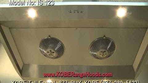 KOBE Premium IS-123 Island Range Hood