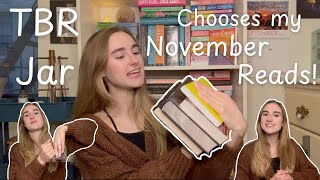 TBR prompt jar chooses my November Reads! Guide