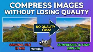 Compress Image File Size in GIMP without resizing