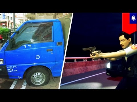 Police officers unleash hail of bullets at car thief, only hit him twice - TomoNews
