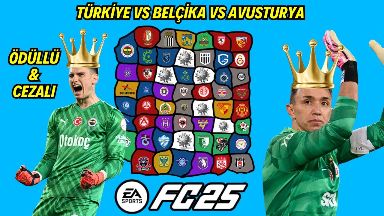 Emperyalizm Türkiye Ligi vs Belçika Ligi vs Avusturya Ligi + Qarabağ #fc25 #fifa ÖDÜLLÜ & CEZALI
