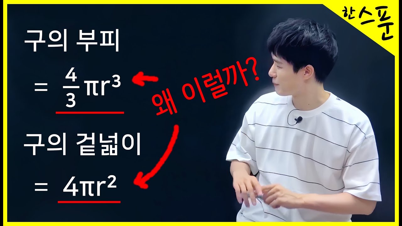 [수학한스푼] 구의 부피, 구의 겉넓이