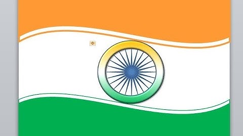 How to make tricolor design with animation wheel in PowerPoint