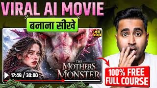 Create 40 min + AI Movie Like Viral Mother Monster 🤯 | FREE