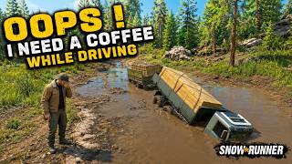 That Pothole Came Out of NOWHERE! 💀🚛 | SnowRunner #snowrunner