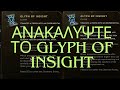 Ανακαλύψτε το Glyph of insight. Last epoch