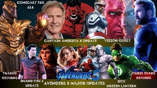 Chris Evans returns, Thanos coming back, Avengers 5, Shang Chi 2, Vision Quest | ComiCast 360 #14