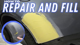 How to repair a dent with body filler. auto body