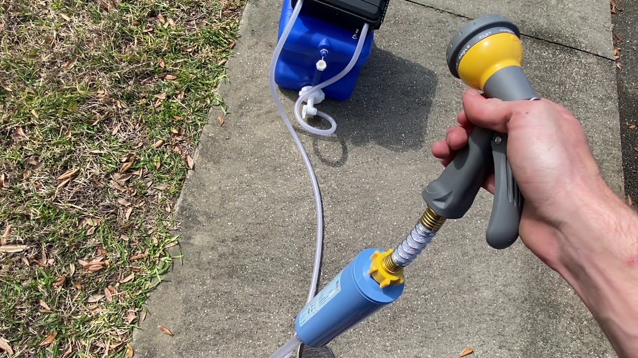 DIY Powered Camping Shower/Water Supply YouTube