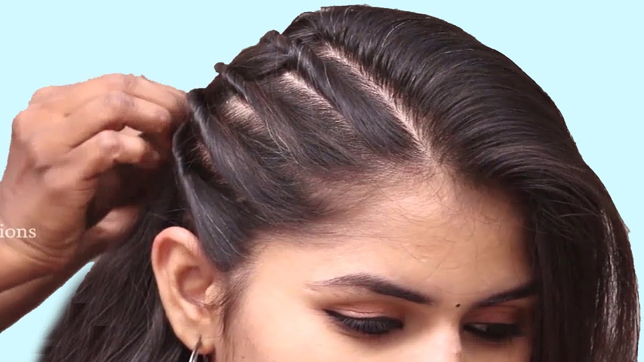 4 simple new open hairstyle  latest new hairstyle  hairstyle for girls  easy  hairstyle  YouTube