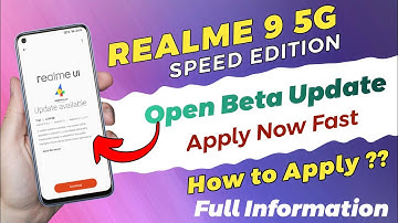 Realme 9 5G Speed Edition Android 13, UI 4.0 Update  | Realme 9 5G Speed Edtion New Update