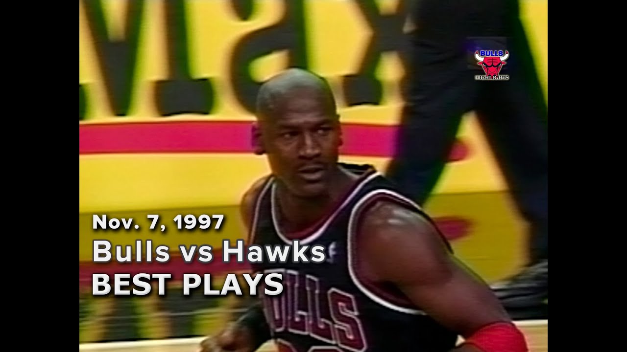November 7, 1997 Bulls vs Hawks highlights - YouTube