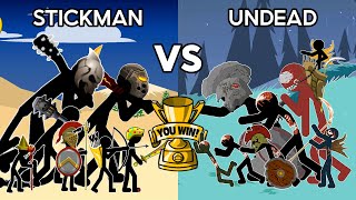 STICK MAN ARMY VS UNDEAD ZOMBIES ARMY - STICK WAR CUSTOM TOURNAMENT| STICK WAR LEGACY | STICK MASTER