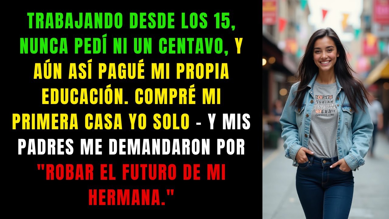 Trabajé desde los 15 años, nunca pedí ni un peso y pagué mis estudios. Hoy compré mi primera casa...
